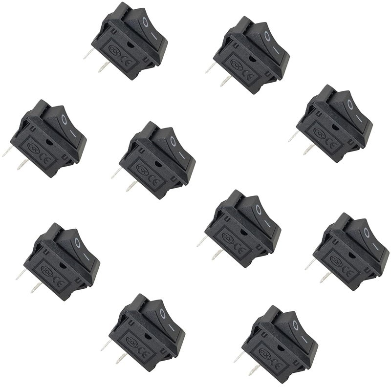 DIYables Rocker Switch, ON/Off 2-Pin for Arduino, ESP32, ESP8266, Raspberry Pi, 10 Pieces - Image 1
